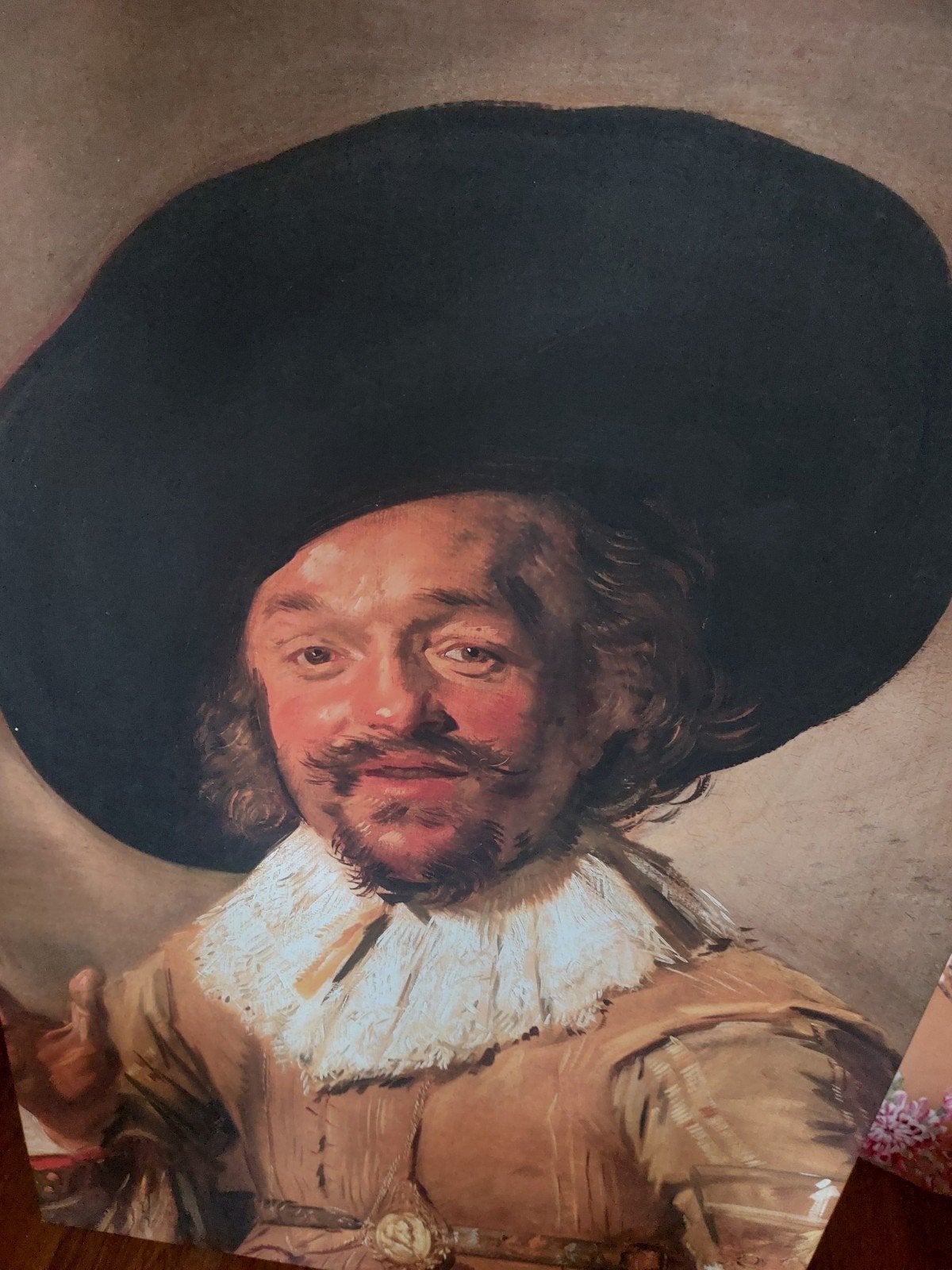 Schilderij Frans Hals 'Lachende Cavalier' 60x80 cm, Ophalen, Doek, Portret of Personen, Klassiek