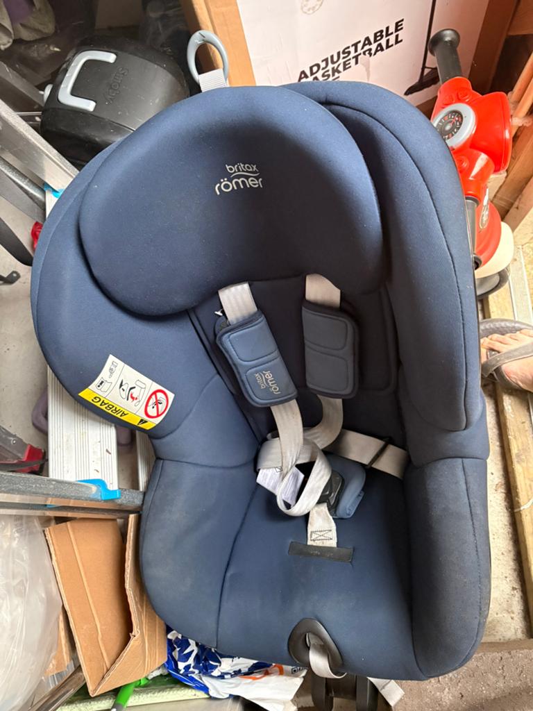 Britax Römer autostoel dualfix plus - Blauw, 9-18 kg, Romer, 9 t/m 18 kg, Gebruikt, Autogordel