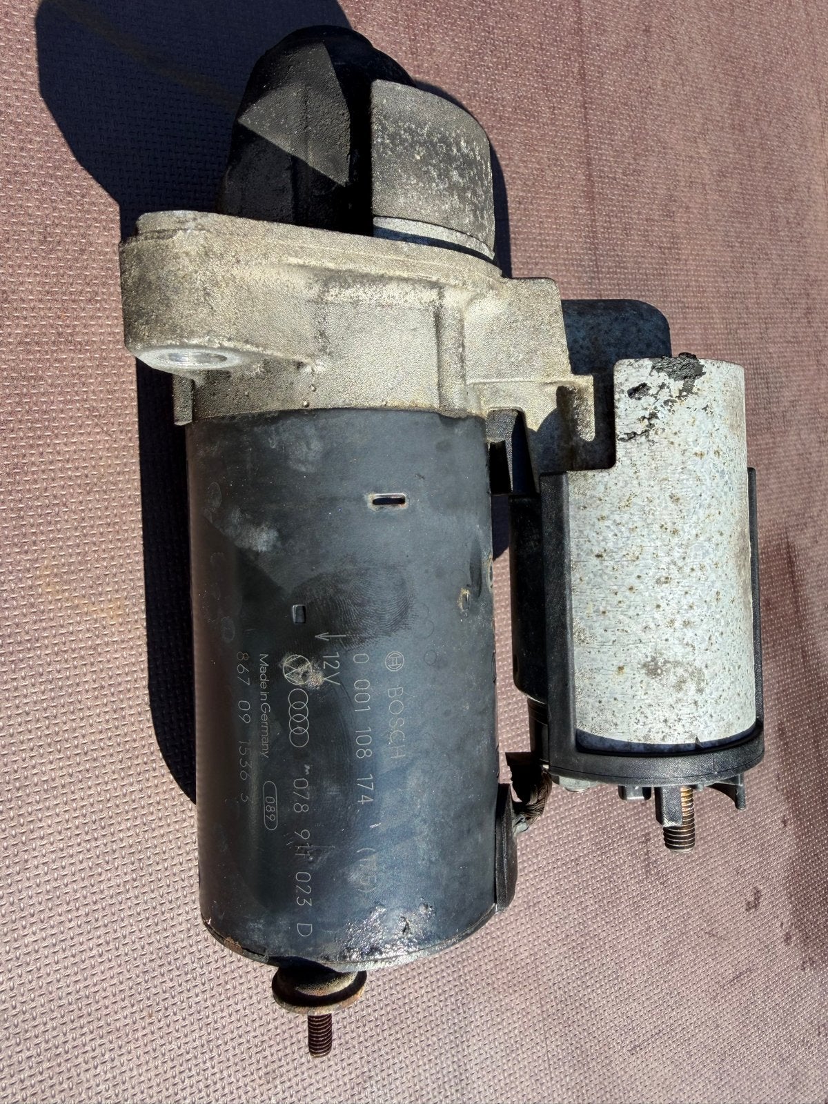 Startmotor Bosch Audi Volkswagen Passat 2.8 2.4 V6 Benzine, Auto-onderdelen, Ophalen of Verzenden, Gebruikt, Audi