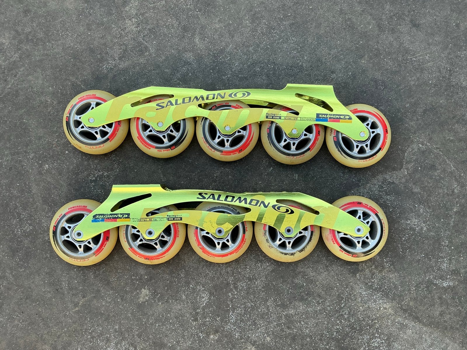 Salomon Inline Skates Frames met Powerslide Infinity Wielen, Ophalen of Verzenden, Gebruikt, Inline skates 5 wielen, Salomon