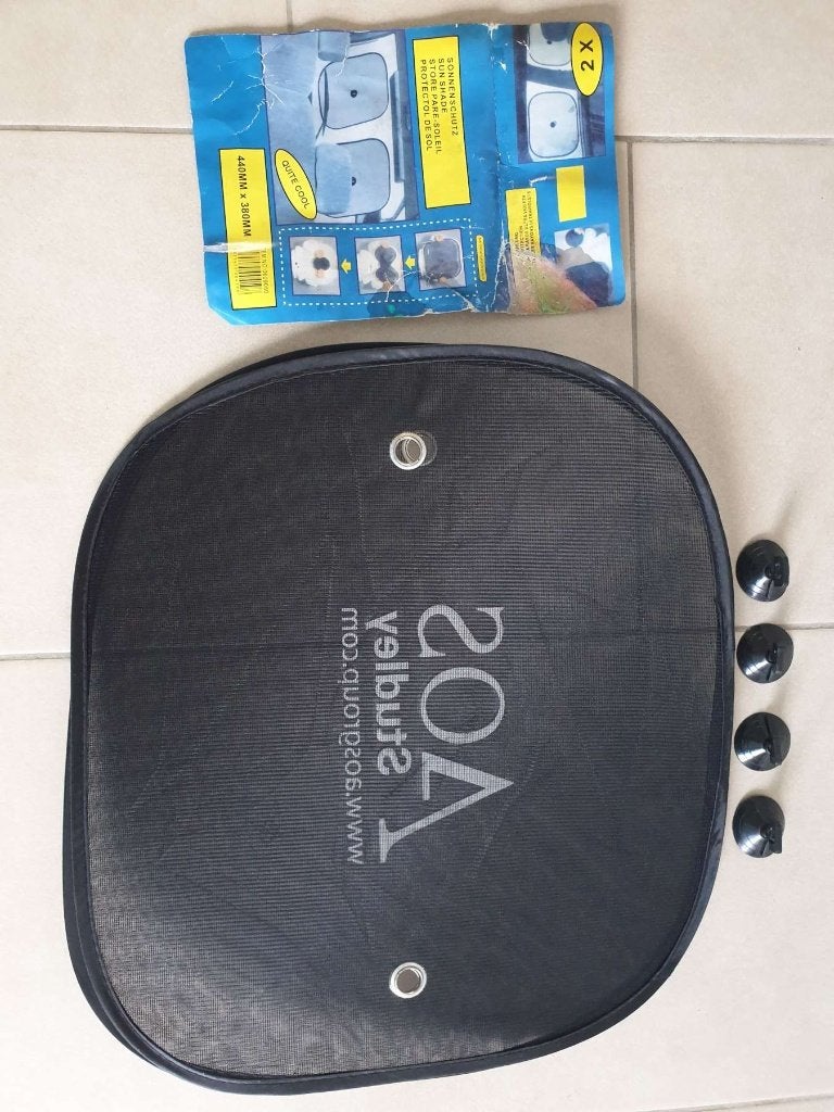 2x zonnescherm sun shade auto met zuignappen 440x38mm nieuw, Ophalen, Nieuw