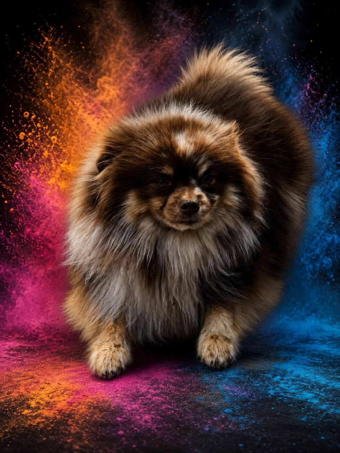 Merle pomeriaan niet tekoop, Reu, 1 tot 2 jaar, Eén hond, Nederland