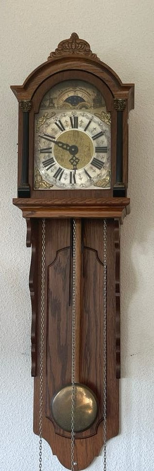 een Warmink (WUBA) Sallander maanstand-wandklok, Antiek en Kunst, Ophalen of Verzenden