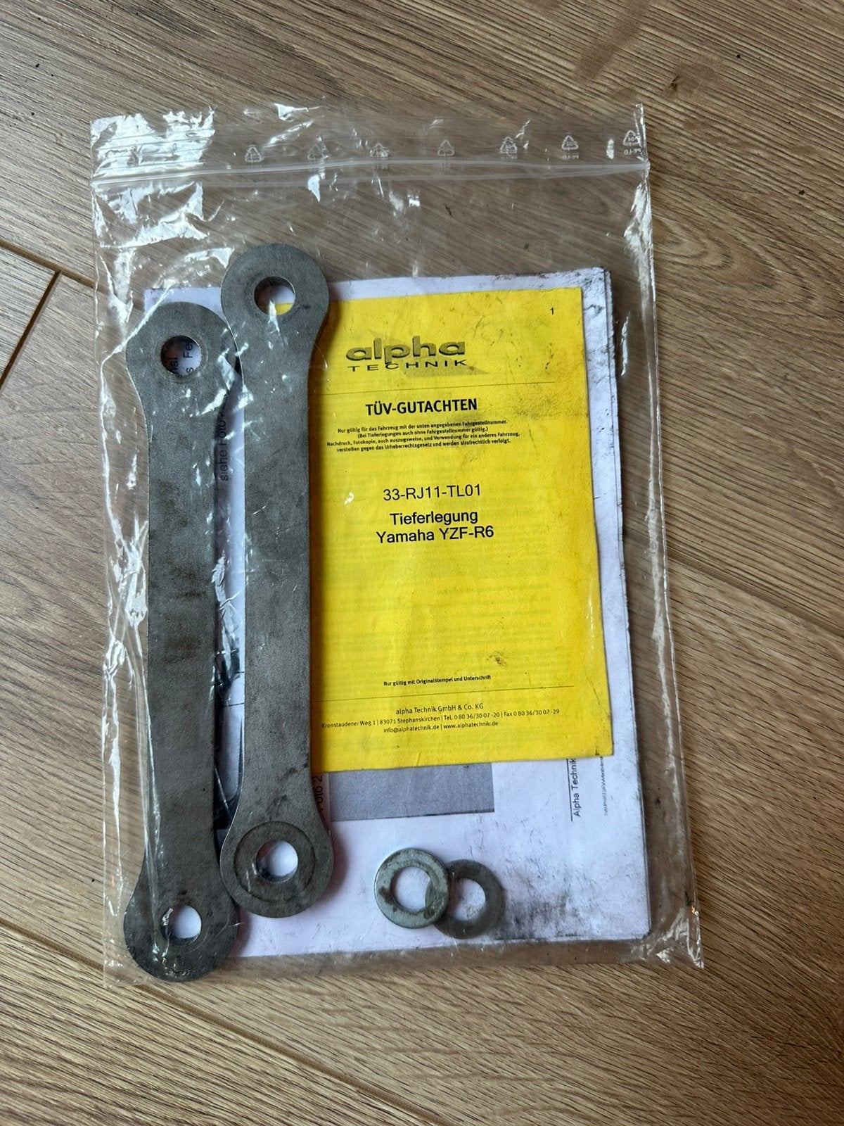 Verlagingsset 35mm yamaha yzf r6 rj 11 2006-2007, Ophalen of Verzenden, Gebruikt