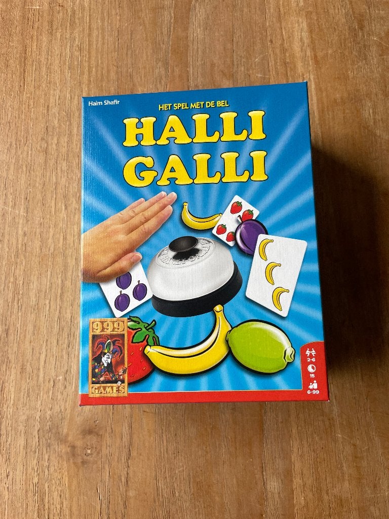 Halli Galli - Het snelle kaartspel met de bel, Vijf spelers of meer, Ophalen of Verzenden, Nieuw, 999 Games