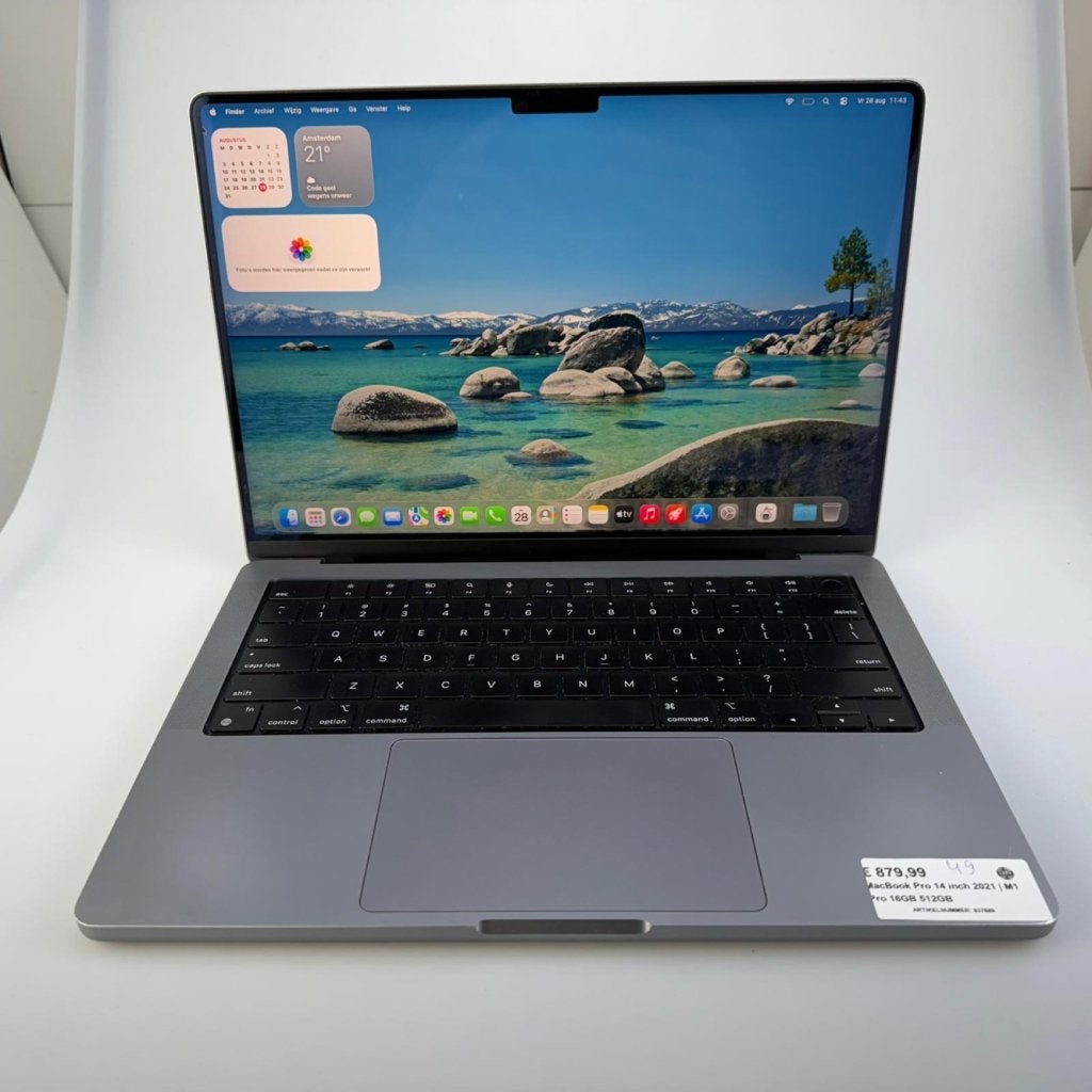 MacBook Pro 14 inch 2021 | M1 Pro 16GB 512GB, Computers en Software, Apple Macbooks, Apple, Zo goed als nieuw, Support@apple.com