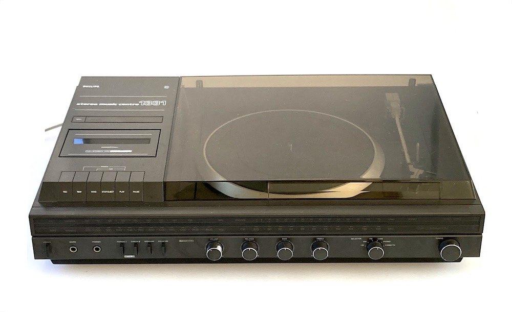 Philips Music Centre 1331 incl. speakers - Jaren 80, Audio, Tv en Foto, Platenspelers, Gebruikt, Platenspeler, Philips, Ophalen of Verzenden