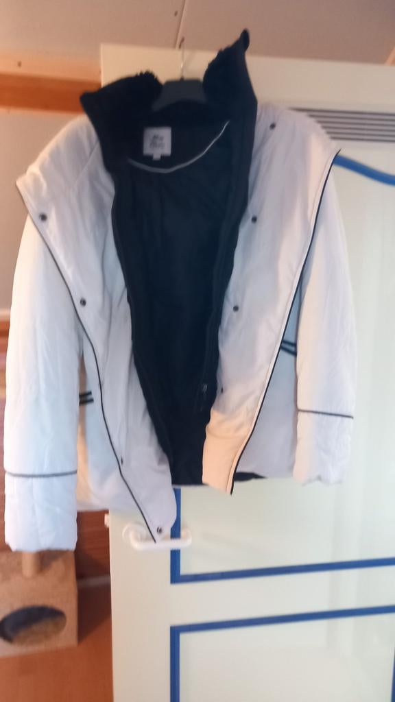 Witte Miss Etam damesjas, maat L, Kleding | Dames, Jassen | Winter, Ophalen of Verzenden