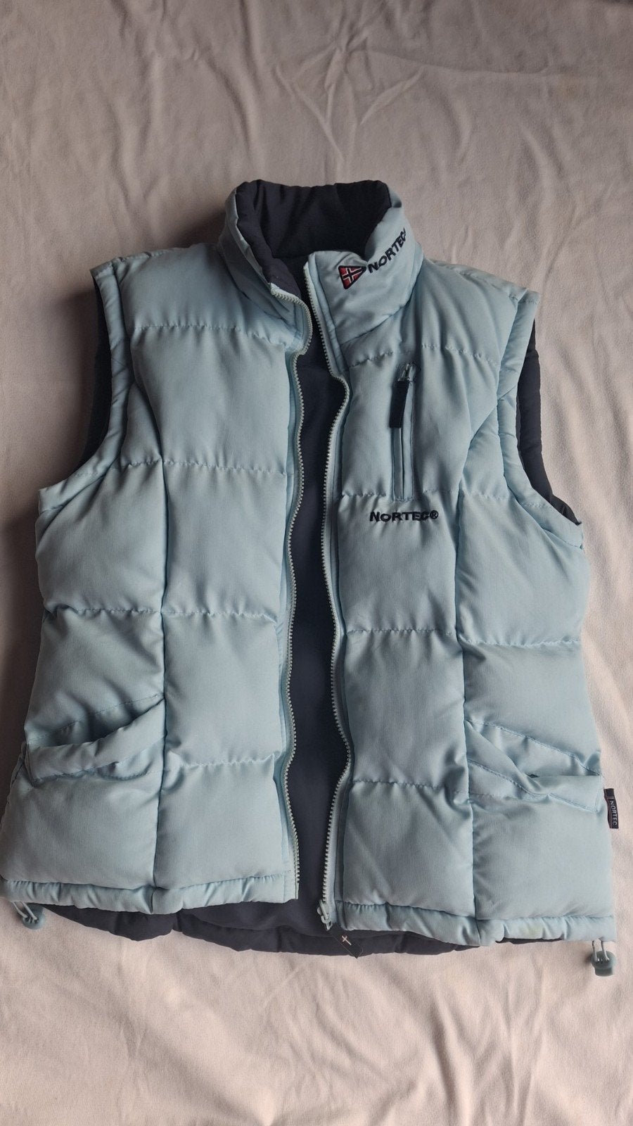 Norteco bodywarmer lichtblauw maat M, Maat 38/40 (M), Nortec, Blauw, Ophalen of Verzenden