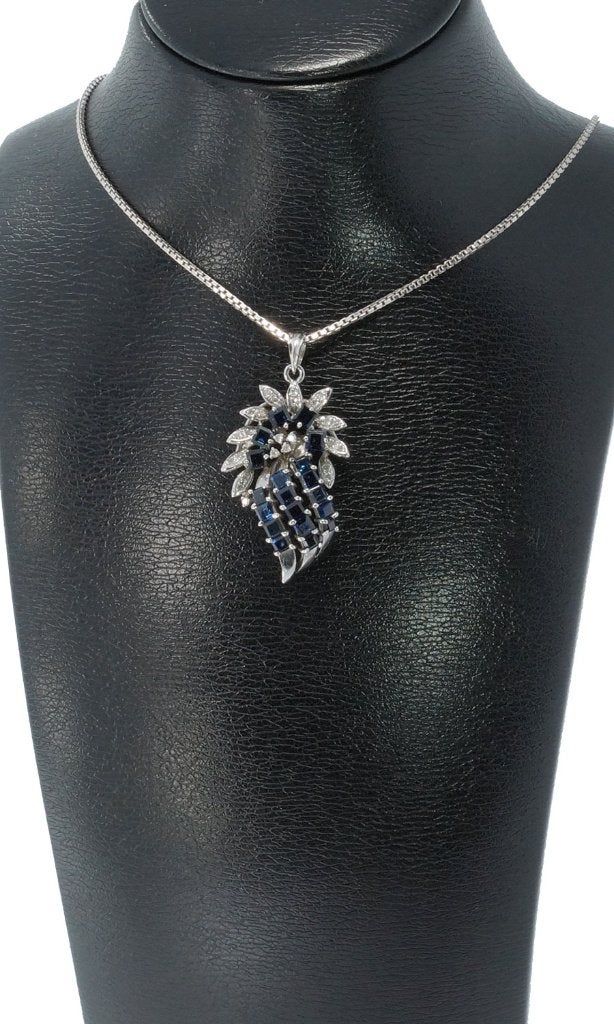 Saffier 25 diamanten luxe gouden ketting hanger briljant, Voordeelsieraden, Ophalen of Verzenden, Zo goed als nieuw, Info@voordeelsieraden.nl