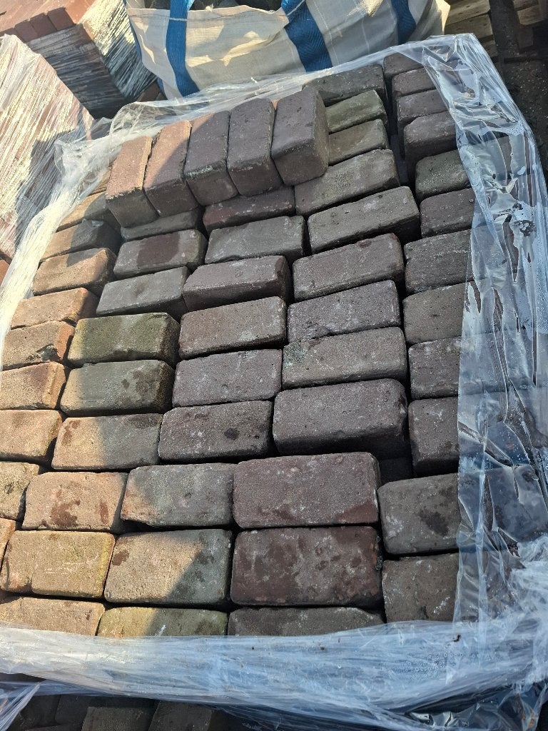 TE KOOP 13 M2 GEBAKKEN KLINKERS 10-DUIMERS, Ophalen, Gebruikt, Keramiek, Klinkers