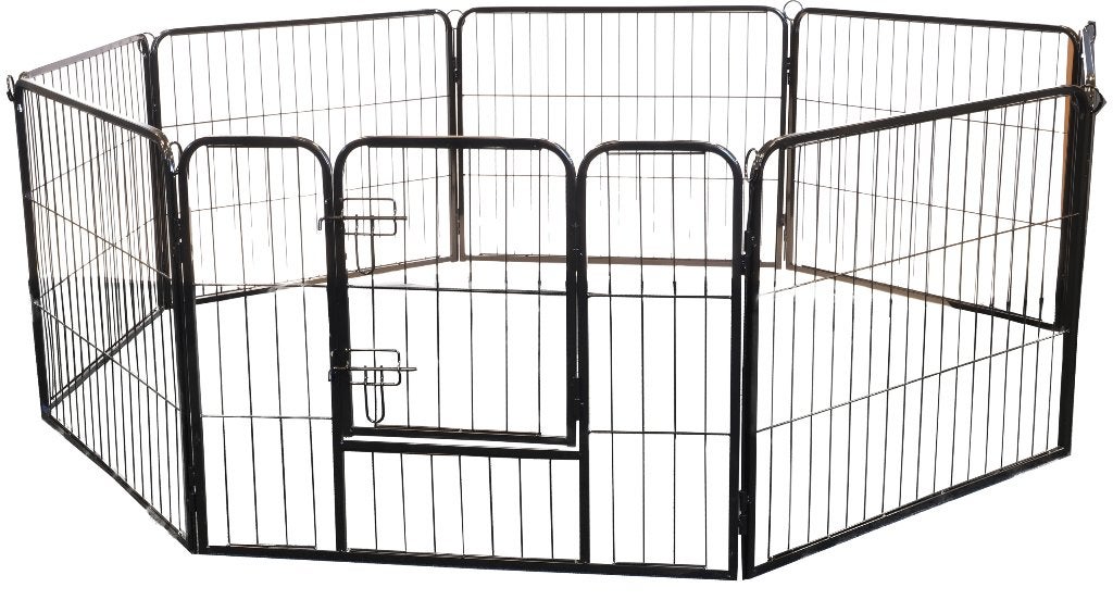 Konijnenren 8 delig zwart small 79x61cm Cavia ren - puppyren, Dieren en Toebehoren, 110 cm of meer, 60 tot 90 cm, Ophalen of Verzenden