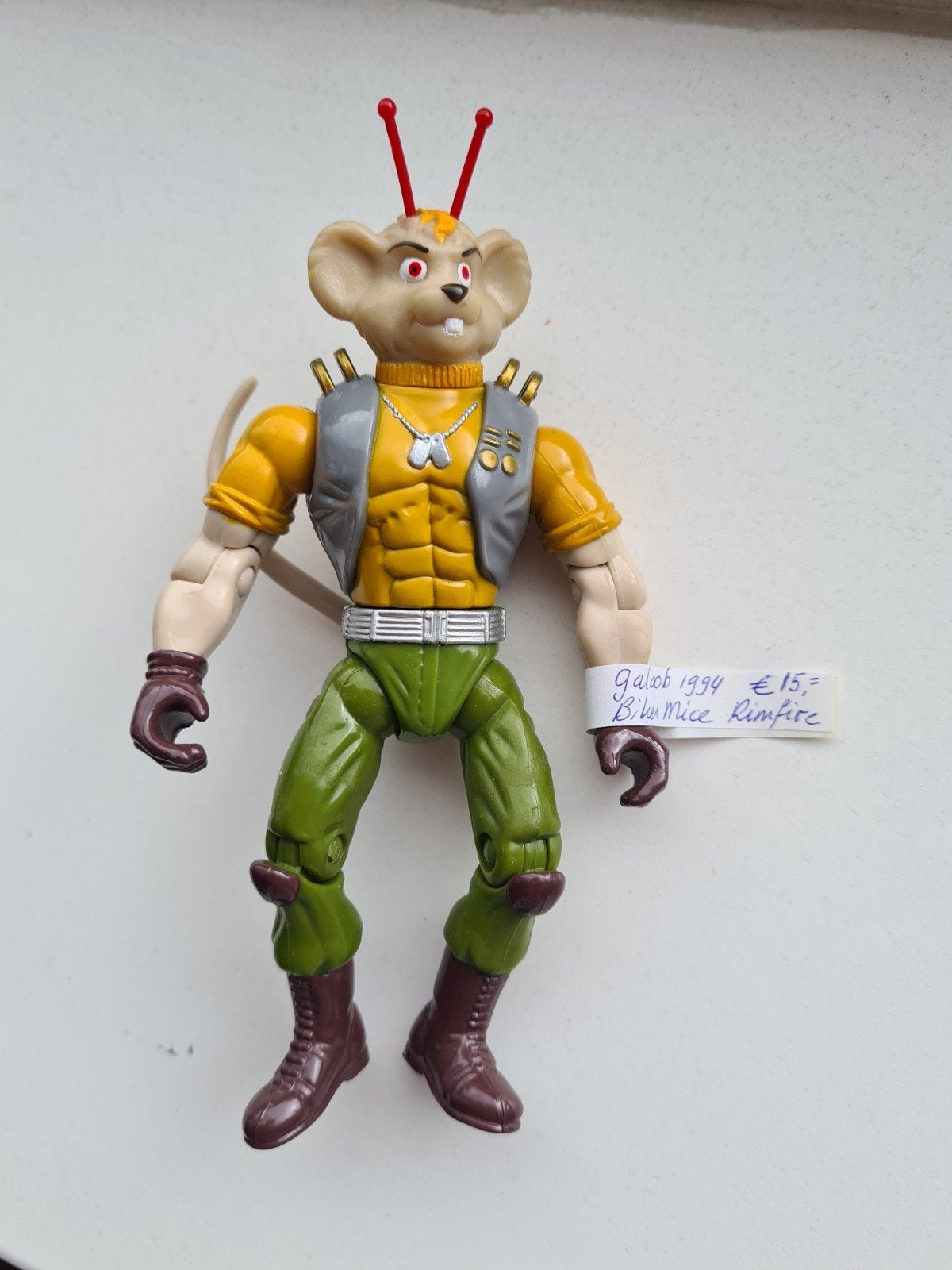 Vintage BIKER MICE RIMFIRE 1994 Galoob ca.15cm, Verzamelen, Speelgoed, Gebruikt, Ophalen of Verzenden