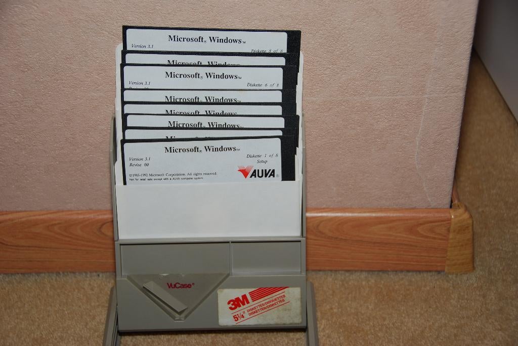 Microsoft Windows V3.1 op 8 x 5,25 inch floppy disk, Computers en Software, Vintage Computers, Ophalen of Verzenden, Microsoft