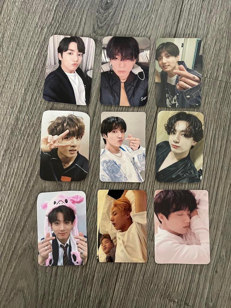 Jungkook BTS fotokaarten, Ophalen of Verzenden, Overige figuren, Zo goed als nieuw, Plaatje, Poster of Sticker