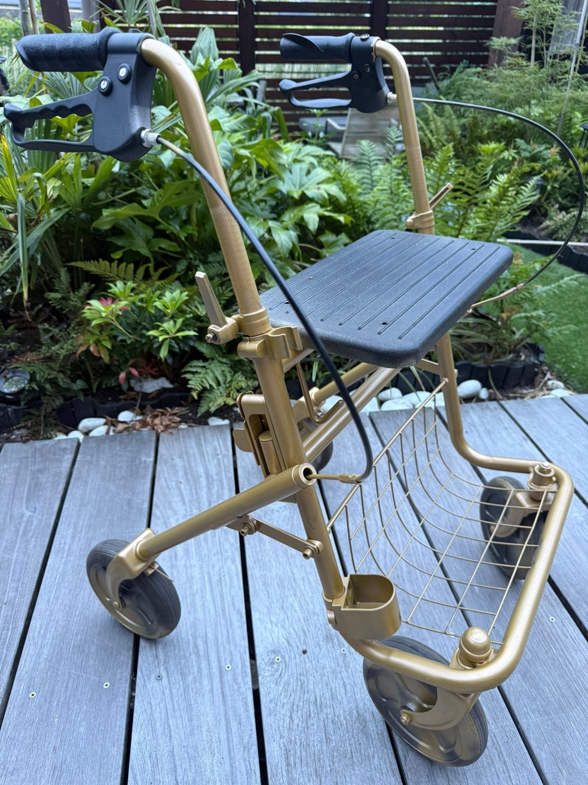 Gouden rollator Sarah Abraham, Ophalen, Gebruikt