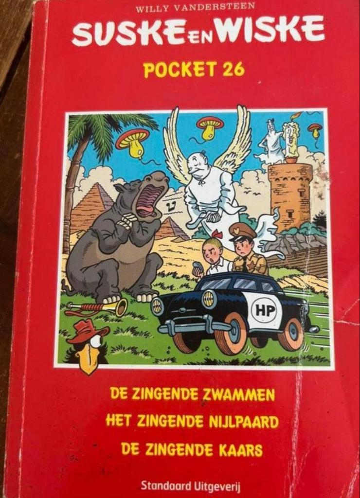 Suske en Wiske Pocket 26: De Zingende Zwammen, Nijlpaard, Ka, Eén stripboek, Ophalen of Verzenden, Gelezen