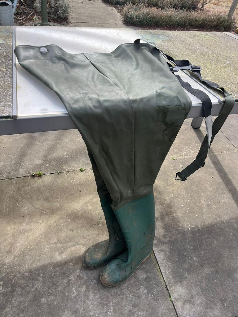 Waadpak waterpak merk elka maat 47 laarzen, Ophalen, Gebruikt, Kleding