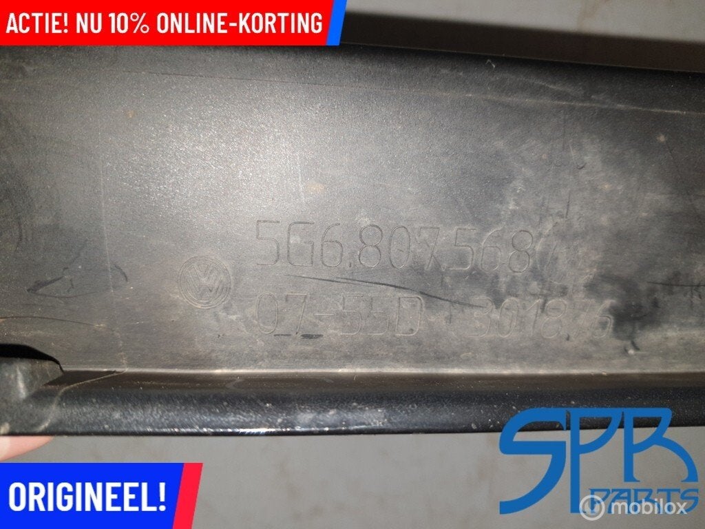 VW GOLF 7 R-LINE RLINE Diffuser achterbumper HOOGGLANS ZWART, Auto-onderdelen, Gebruikt, Volkswagen, Ophalen of Verzenden, Volkswagen