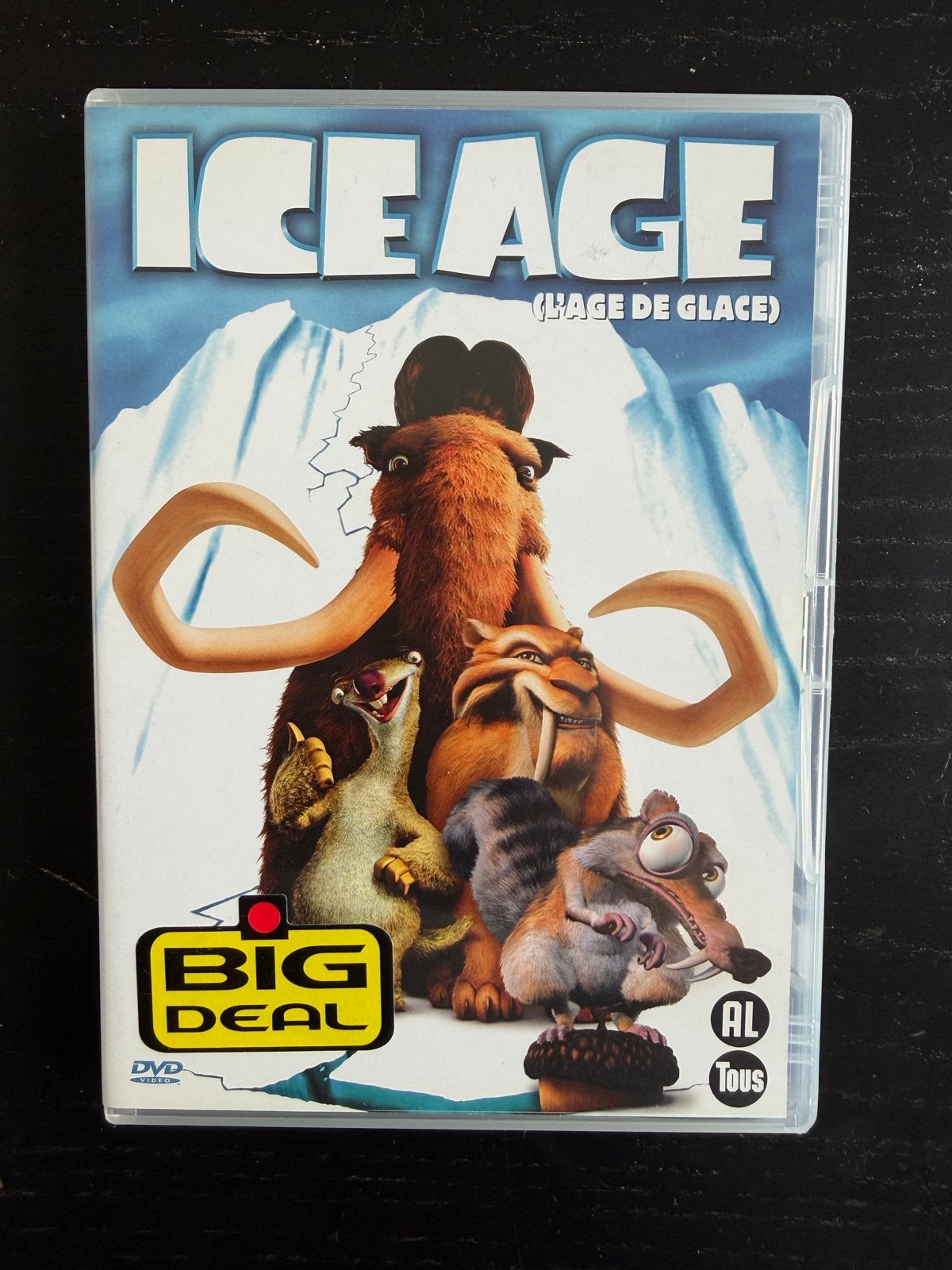 Ice Age (L'âge de Glace) DVD - Familiefilm, Engels, Alle leeftijden, Nederlands, Ophalen of Verzenden