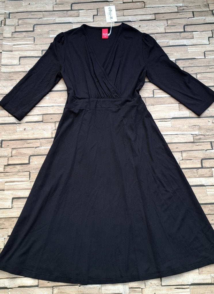 ONLY-M  Nieuwe prachtige Traveltricot Jurk, maat 42, Verzenden, Zwart, Maat 42/44 (L), Nieuw