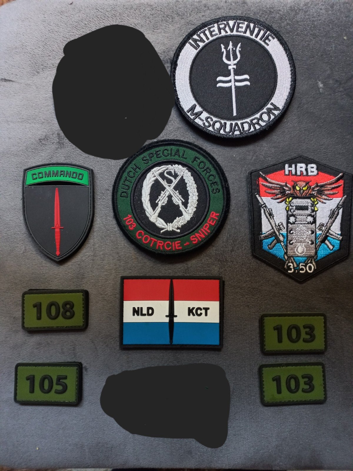 KCT Korps Commandotroepen Patches - Diverse Emblemen, Ophalen of Verzenden, Landmacht, Nederland, Embleem of Badge