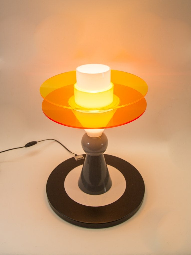 Ettore Sottsass Bay Lamp - Memphis Milano design, Kunststof, Vintage, E27 (groot), Zo goed als nieuw