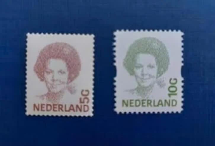 Postzegel NL 1991 ev PF 2 zegels Beatrix 5 en 10 Gld 01-05, Postzegels en Munten, Postzegels | Nederland, Ophalen of Verzenden