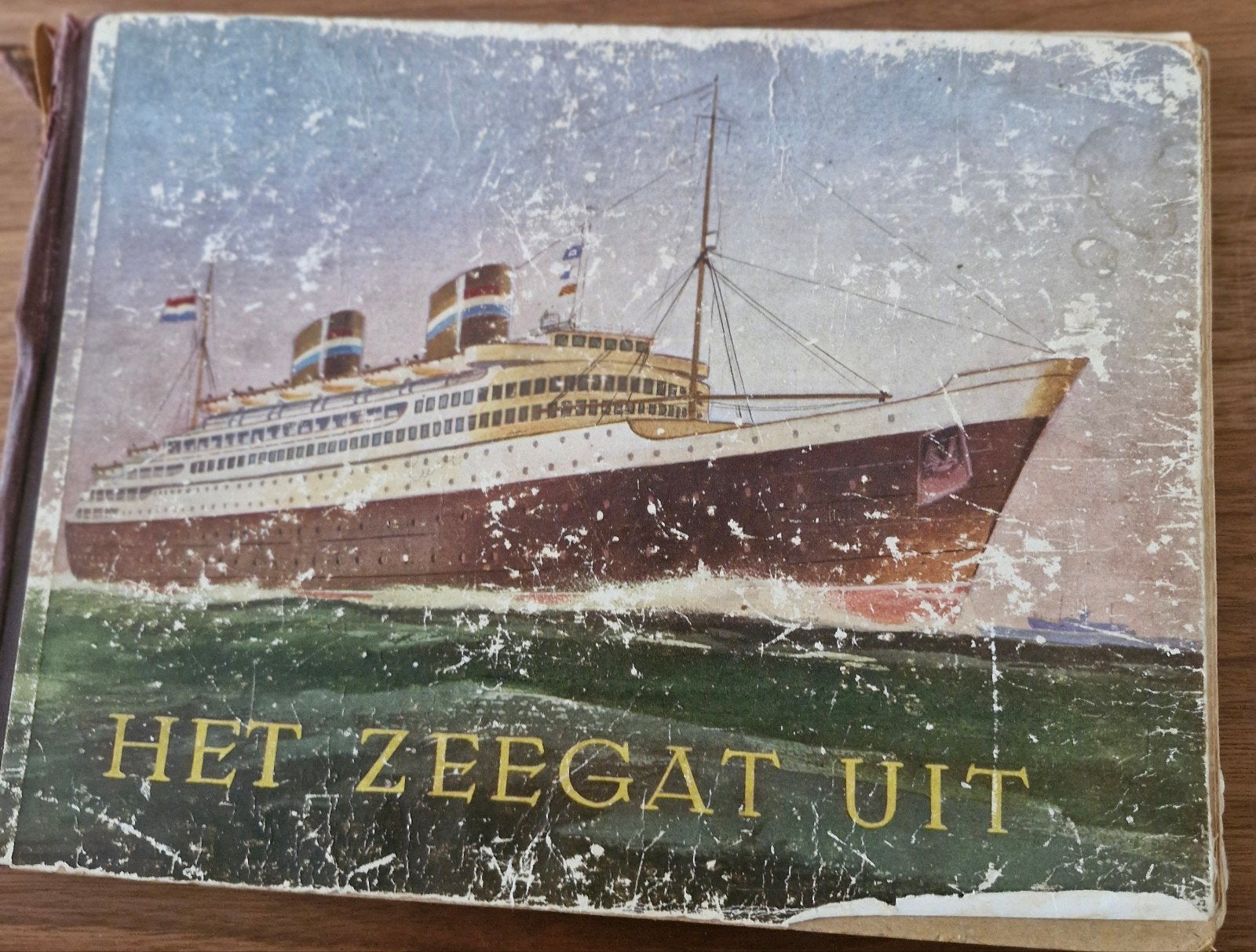 Het Zeegat Uit - Vintage Plaatjesalbum Schepen 1952, Ophalen of Verzenden, Gelezen, G. J. Frans Naerebout, Plaatjesalbum