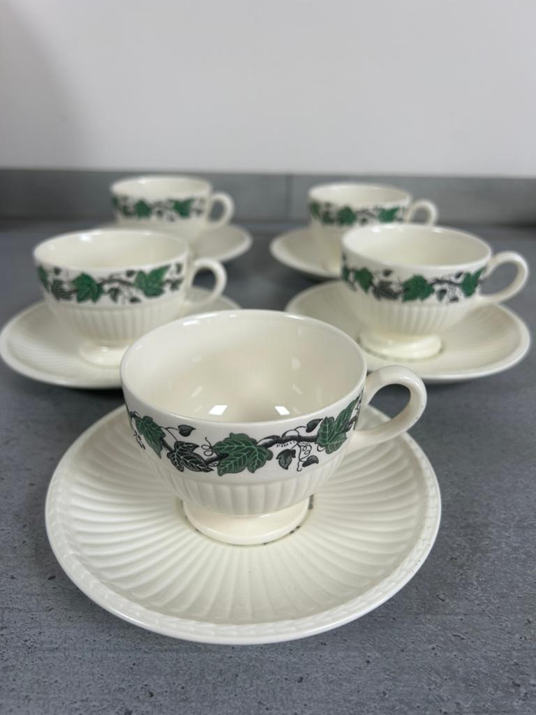 Wedgwood Stratford koffie/ thee koppen, Ophalen of Verzenden, Zo goed als nieuw, Wedgwood, Kop(pen) en/of Schotel(s)