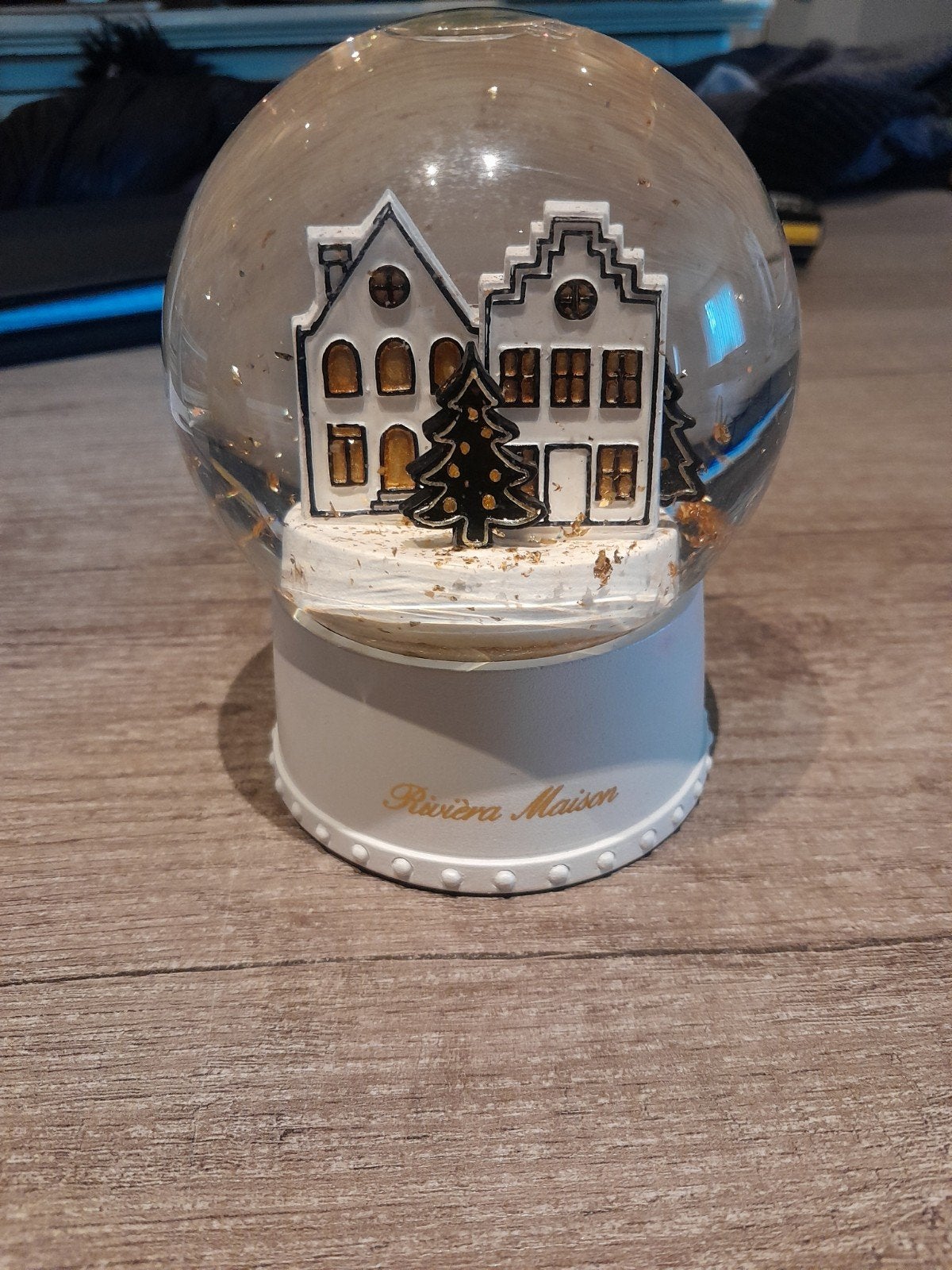 Rivièra Maison Sneeuwbol met Grachtenpandjes, Onbekend, Ophalen of Verzenden, Zo goed als nieuw, Modern