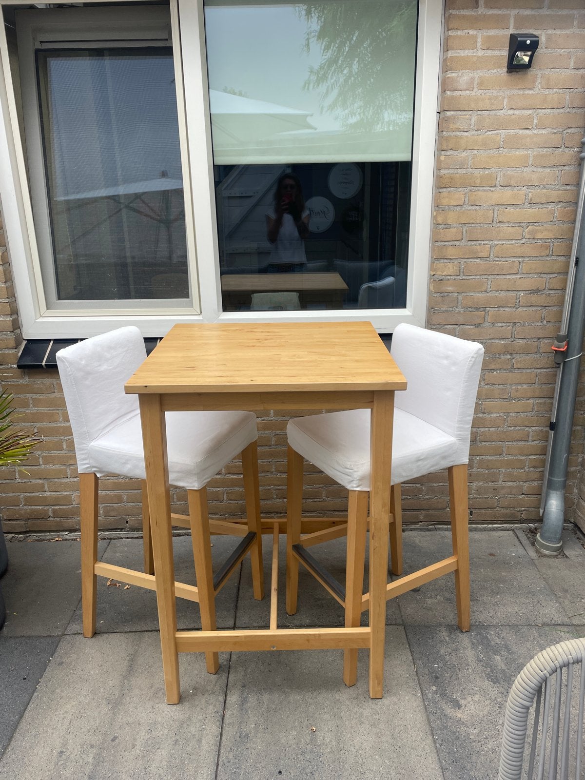 IKEA barset, Huis en Inrichting, Tafels | Eettafels, Ophalen, Gebruikt, Vierkant, Tot twee personen