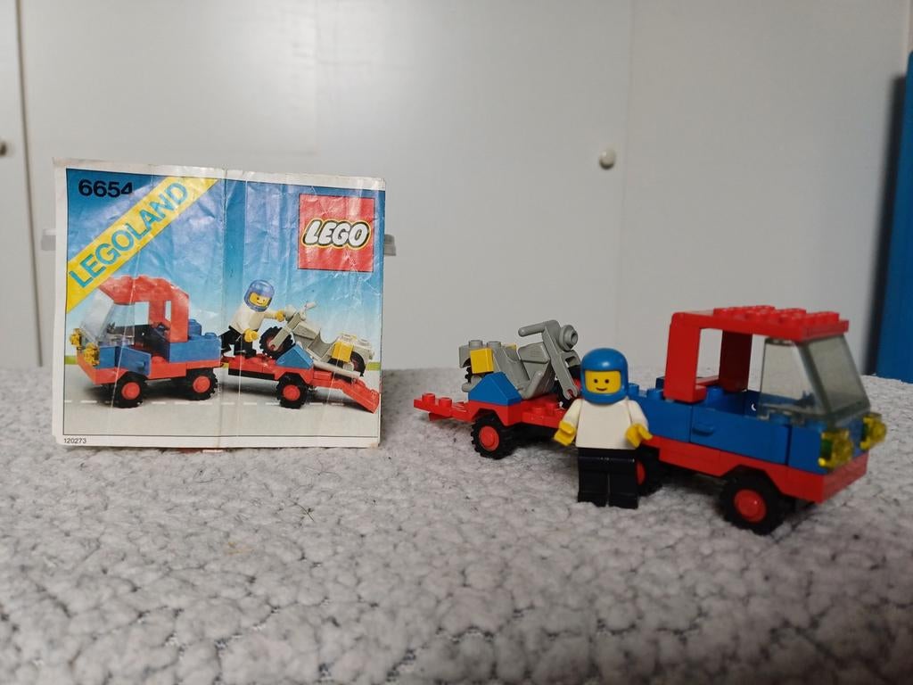 LEGO Legoland 6654 Motor Transport - Met instructies, Kinderen en Baby's, Speelgoed | Duplo en Lego, Ophalen of Verzenden, Gebruikt