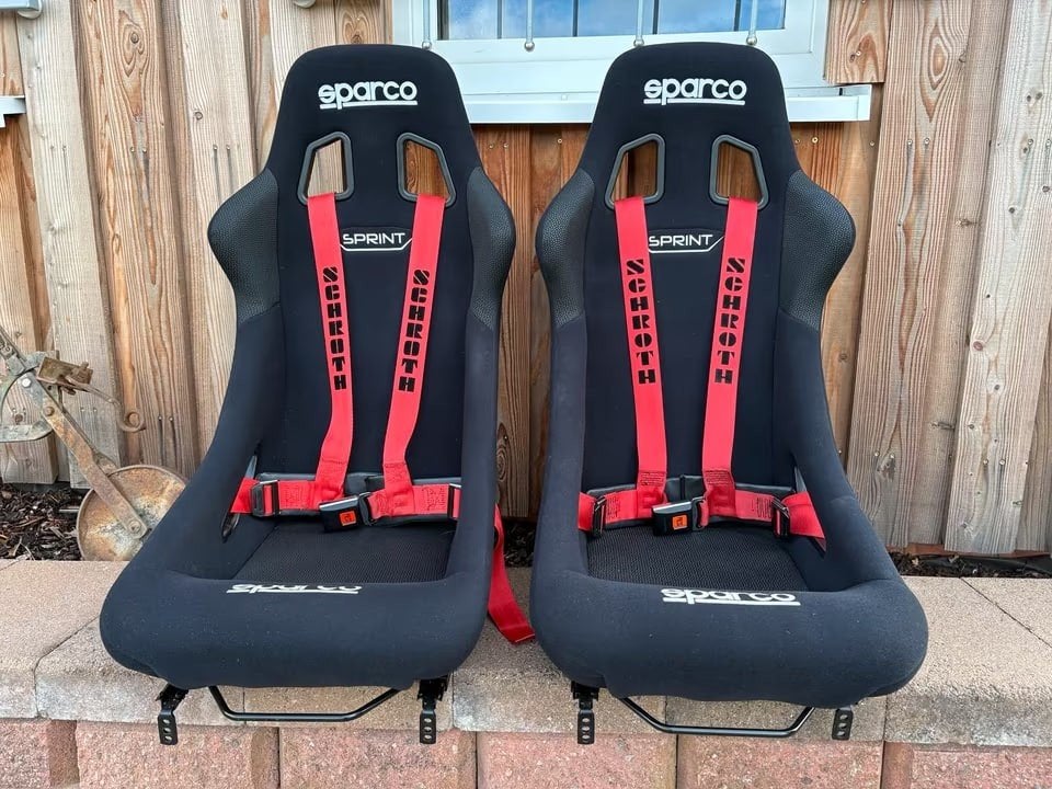 Sparco Sprint Kuipstoelen – Set van 2, Ophalen of Verzenden, Zo goed als nieuw
