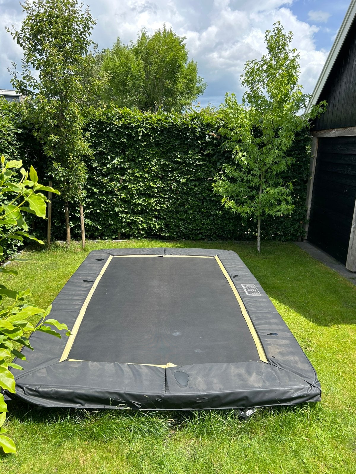Ingraaf Trampoline 244 x 366 cm, Ophalen, Gebruikt