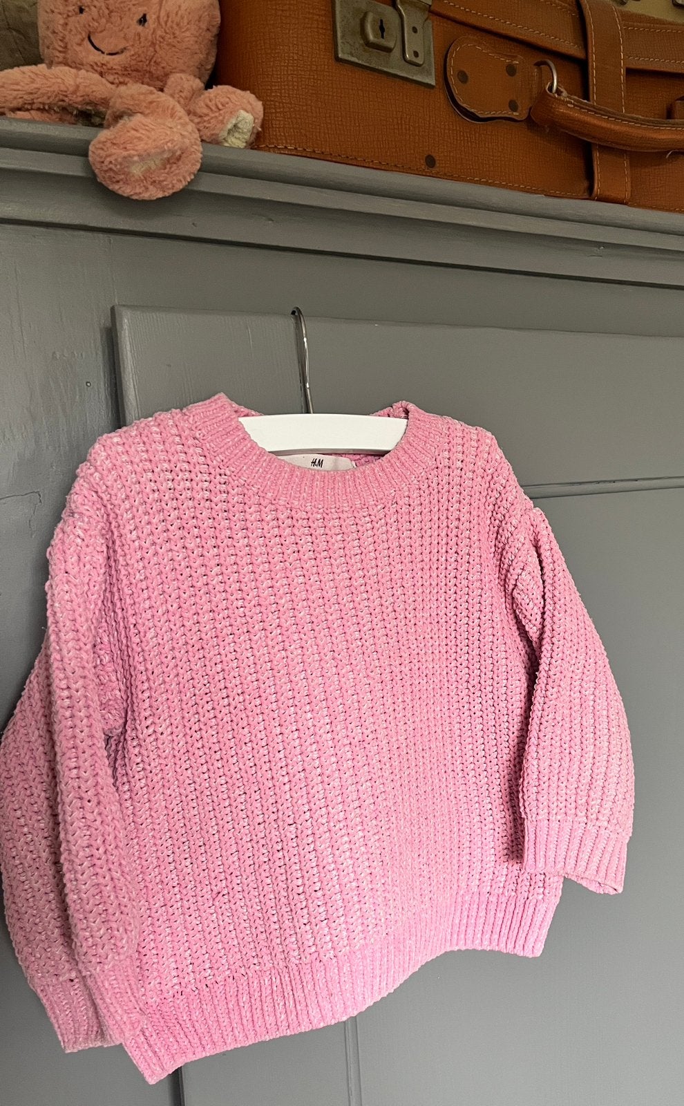 Trui H&M roze mt 92/98, Ophalen of Verzenden, Zo goed als nieuw, Meisje, Trui of Vest