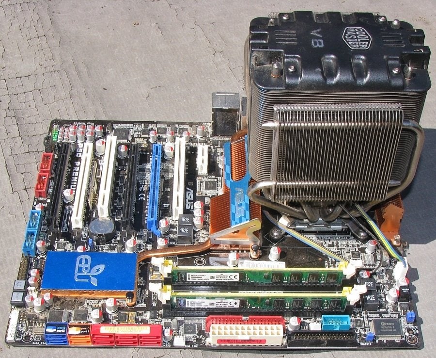 ASUS PQ5 Premium Moederbord, Gebruikt, DDR2, ATX, Intel