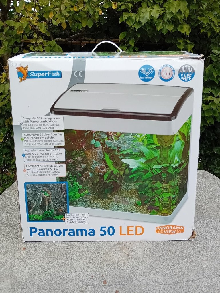 Aquarium Superfish Panorama 50, Dieren en Toebehoren, Ophalen of Verzenden, Zo goed als nieuw, Leeg aquarium, Superfish
