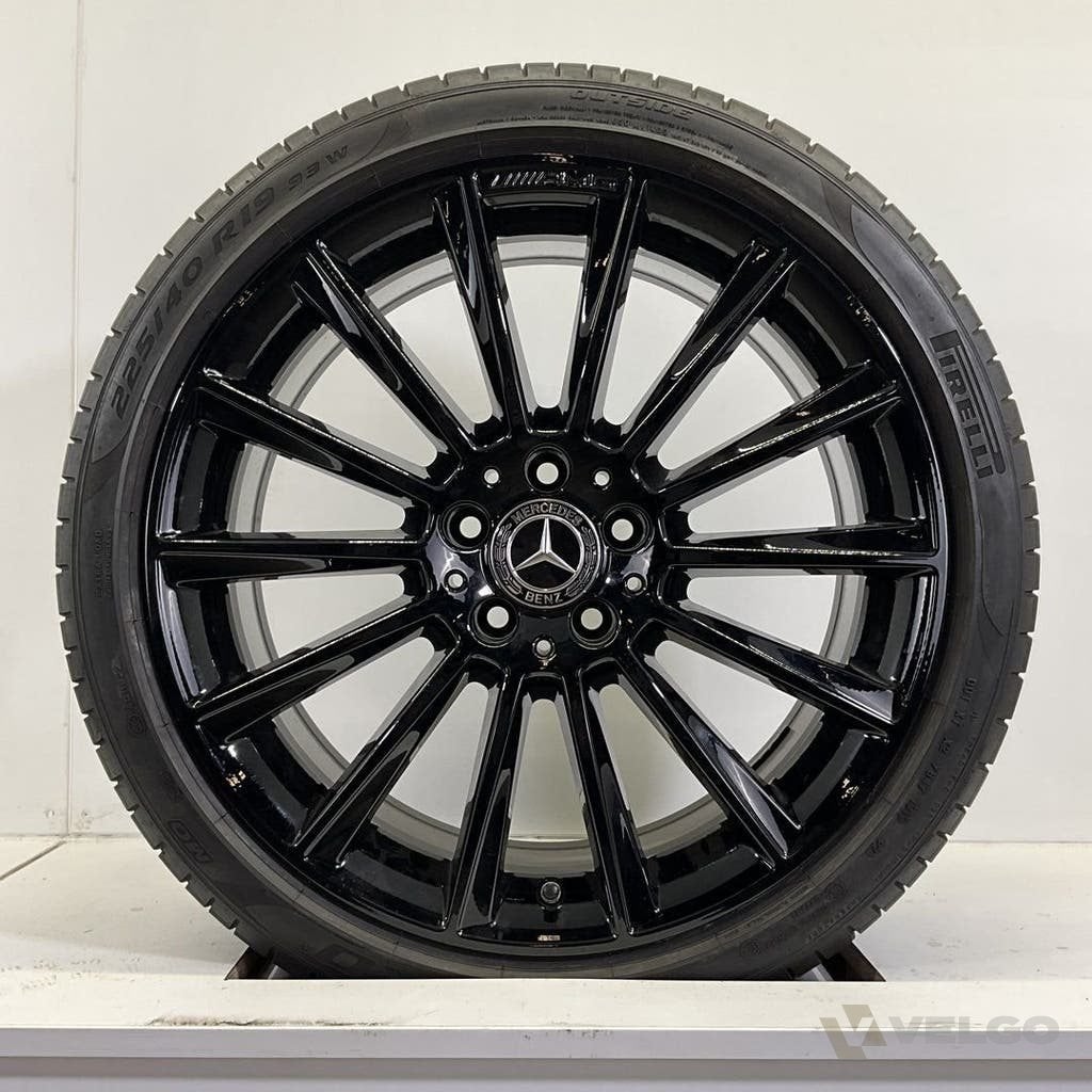 MERCEDES C KLASSE W205 SET VELGEN + ZOMERBANDEN 19 INCH, 19 inch, Gebruikt, Banden en Velgen, Info@velgo.nl