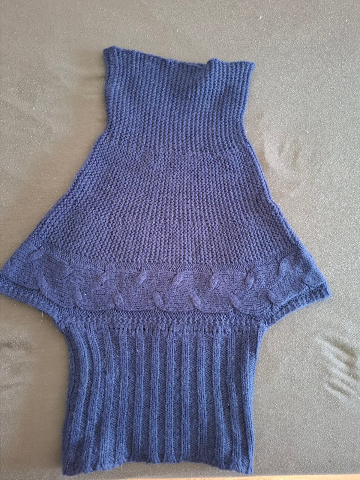 Gebreide Trui met Col en Mohair Cora Kemperman maat M, Maat 38/40 (M), Blauw, Ophalen of Verzenden, Cora Kemperman
