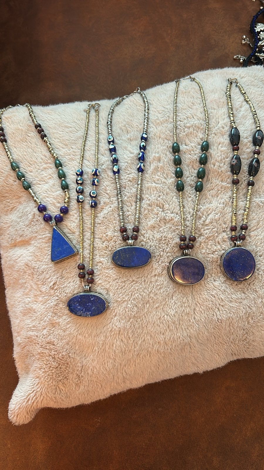 Prachtige Lapis Lazuli Kettingen - Handgemaakt, Sieraden, Tassen en Uiterlijk, Overige materialen, Blauw, Ophalen of Verzenden