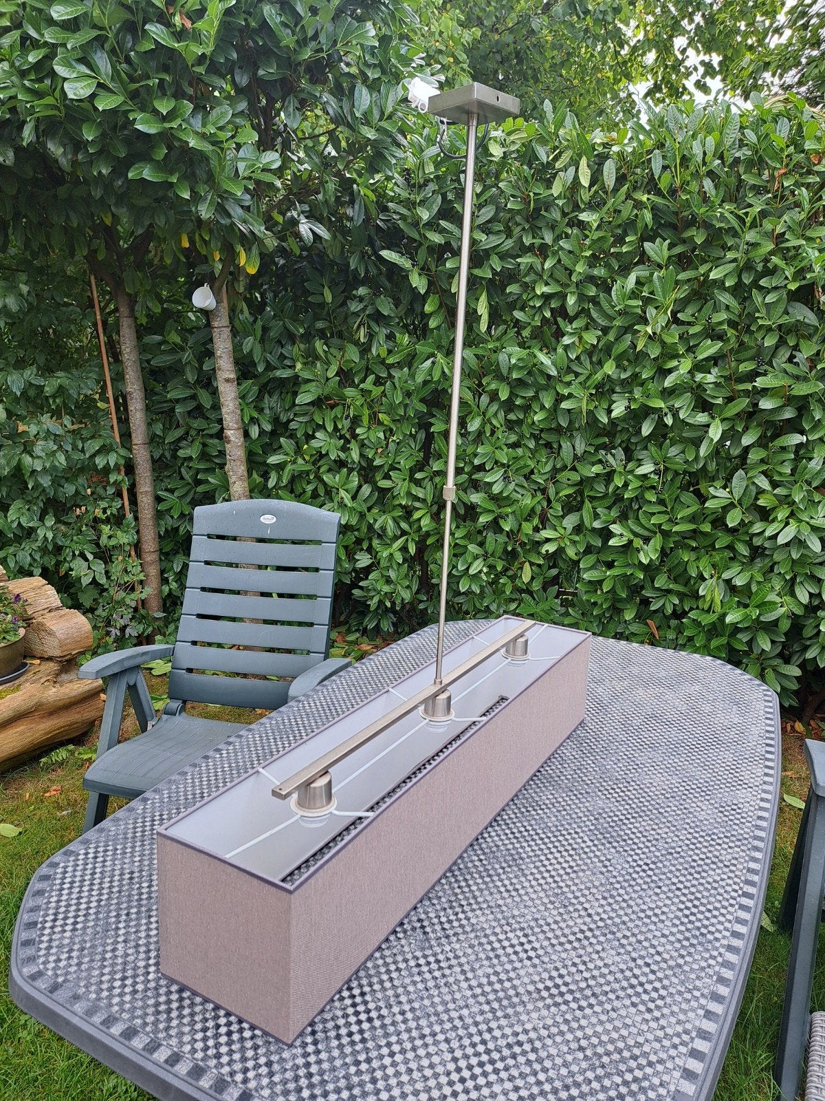lamp eettafel, Huis en Inrichting, Ophalen, Gebruikt, Metaal, E27 (groot)