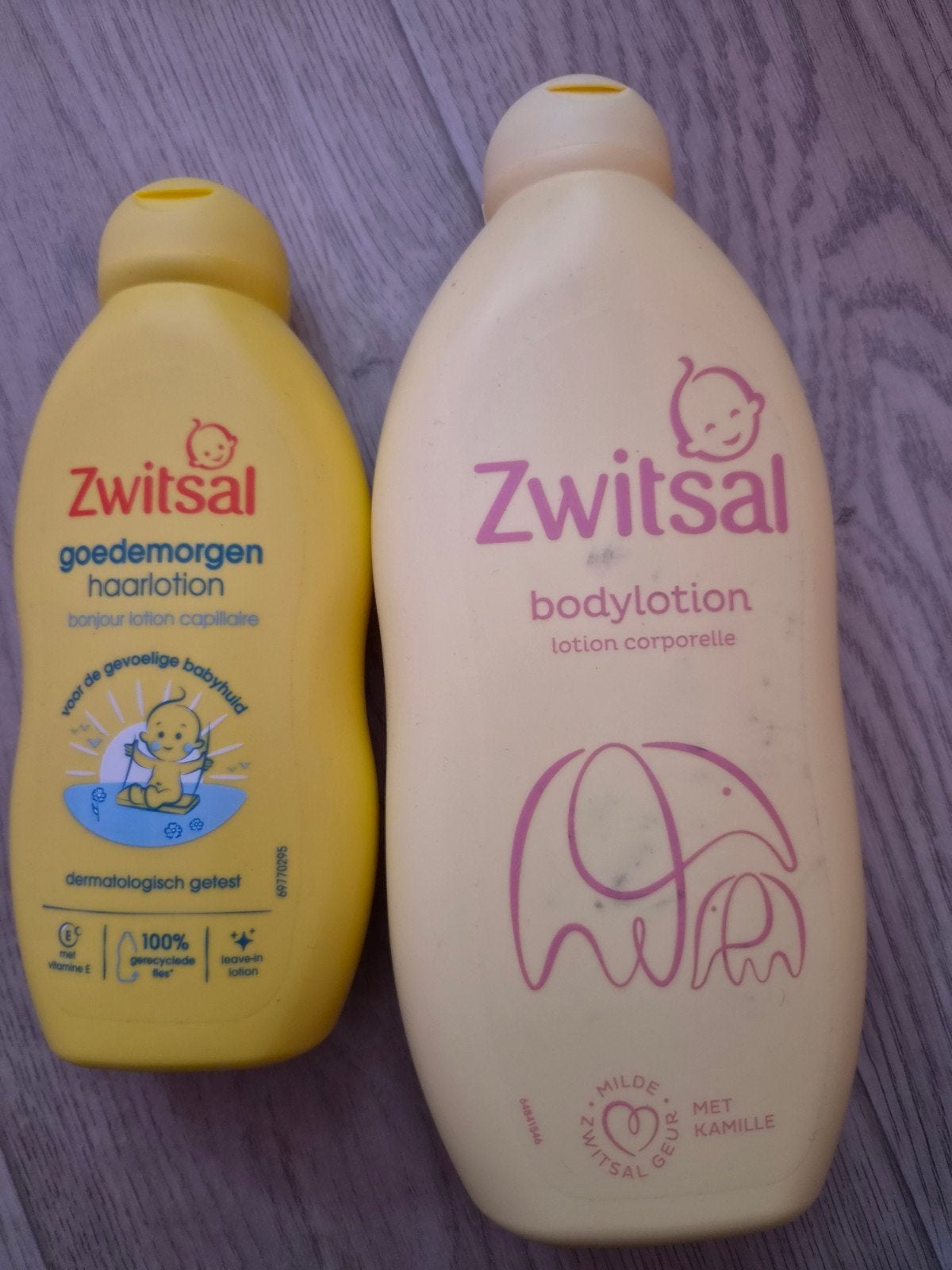 Zwitsal haarlotion en bodylotion, Ophalen