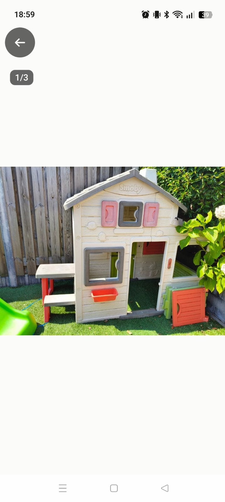 Smoby huisje, Ophalen of Verzenden, Gebruikt, Kunststof