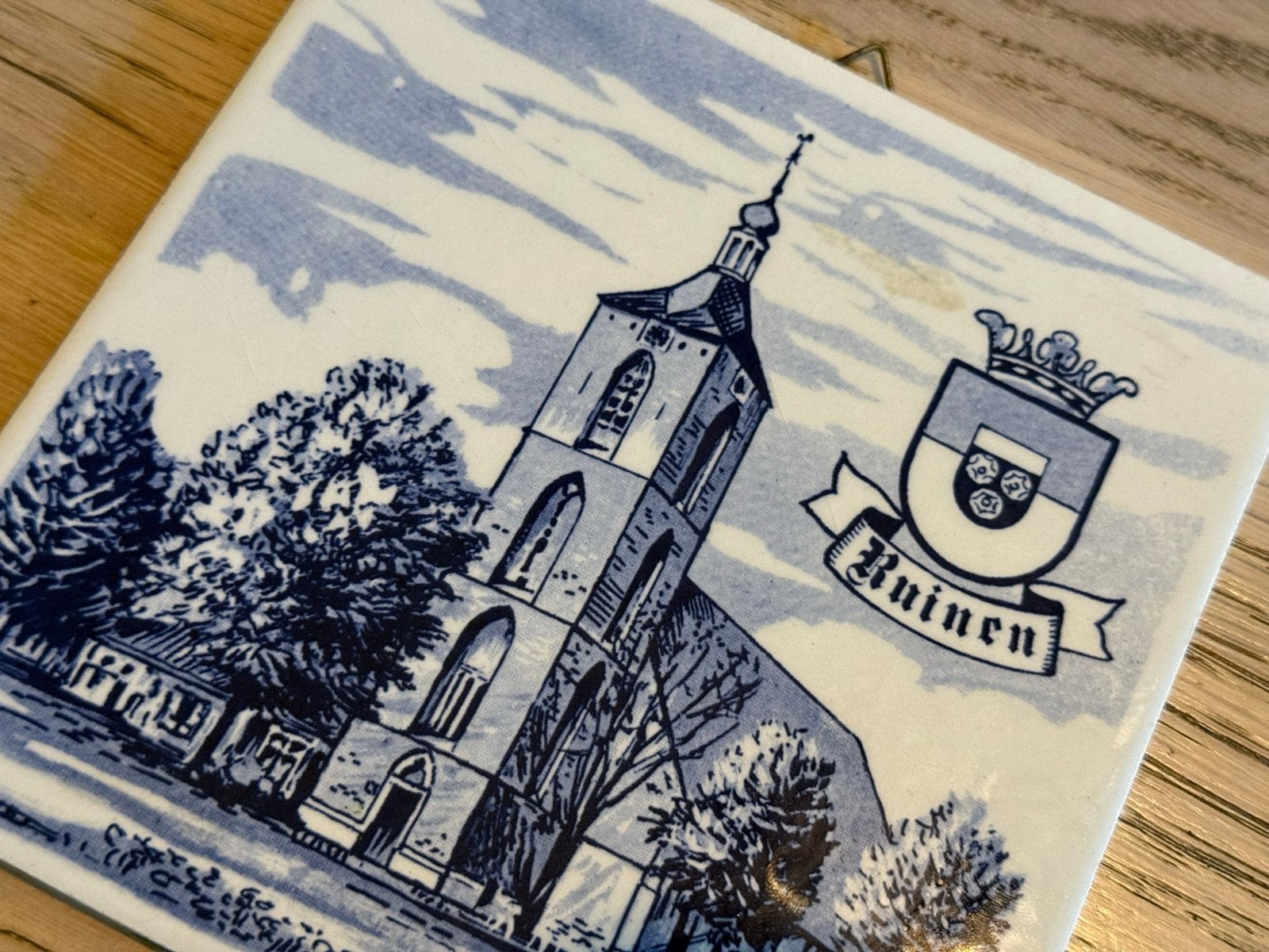 Delfts blauw | tegeltje |  Ruinen | kerk wapen | Delfts blue, Verzenden