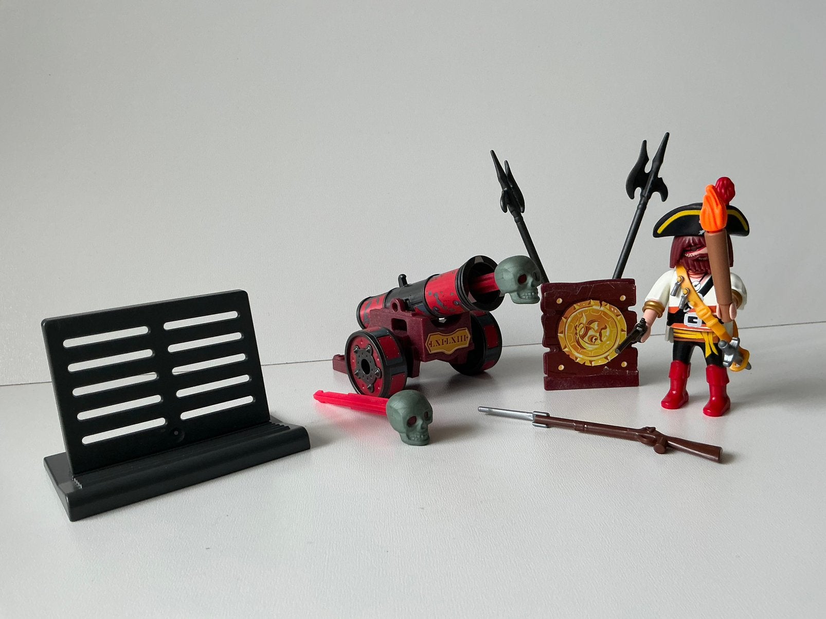 Playmobil 6163 piraat met kanon, Pirates, Gebruikt, Complete set, Ophalen of Verzenden