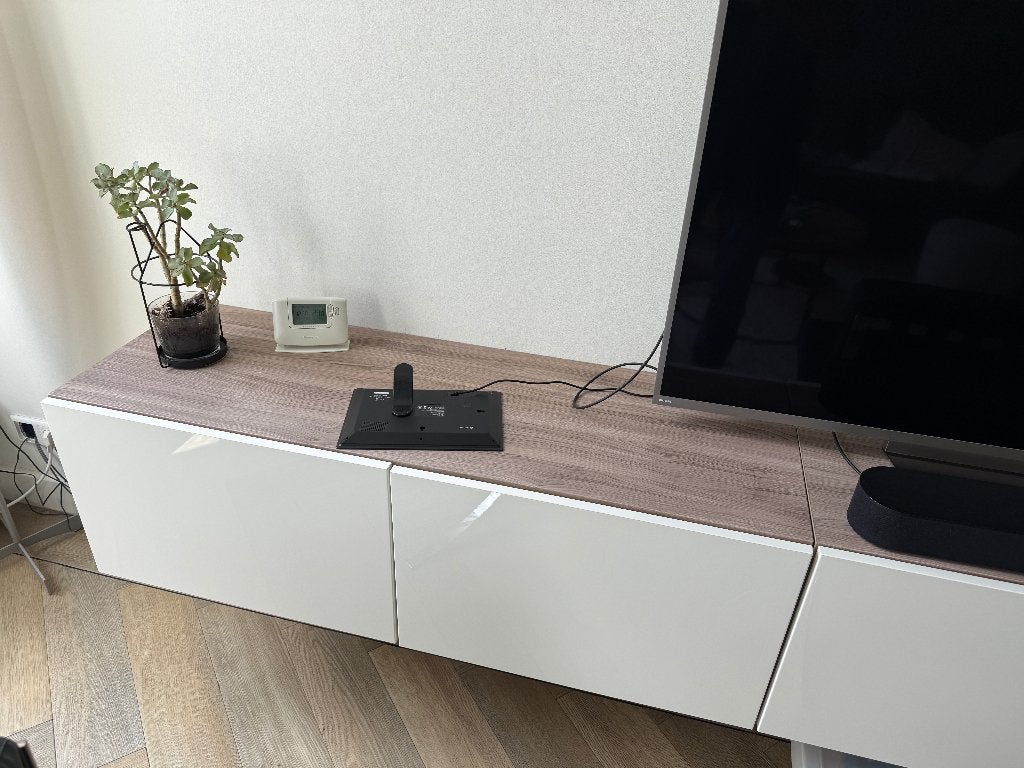 Ikea Besta TV kast (2 maal), Ophalen, 100 tot 150 cm, Zo goed als nieuw, 25 tot 50 cm