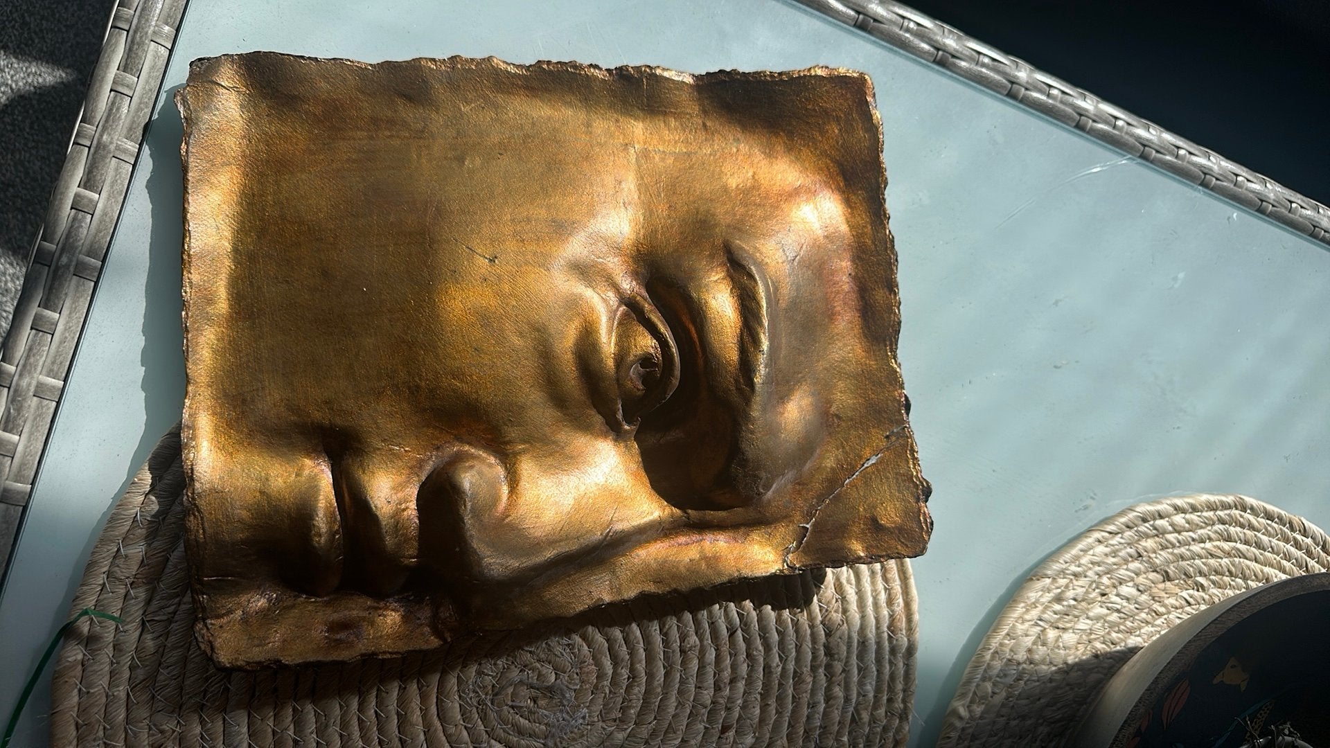Masker bladgoud Lago & Molin, Ophalen
