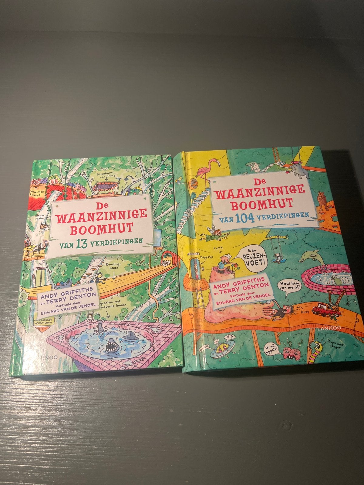 De Waanzinnige Boomhut boeken - 13 en 104 verdiepingen, Ophalen of Verzenden, Gelezen, Fictie algemeen