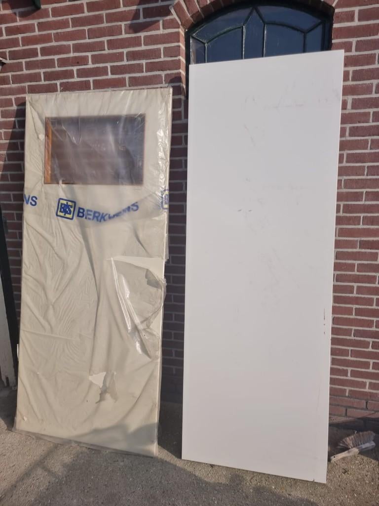 Opdekdeuren, Doe-het-zelf en Verbouw, Deuren en Horren, Ophalen, Gebruikt, Binnendeur, 200 tot 215 cm